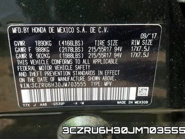 3CZRU6H30JM703555 фото 2