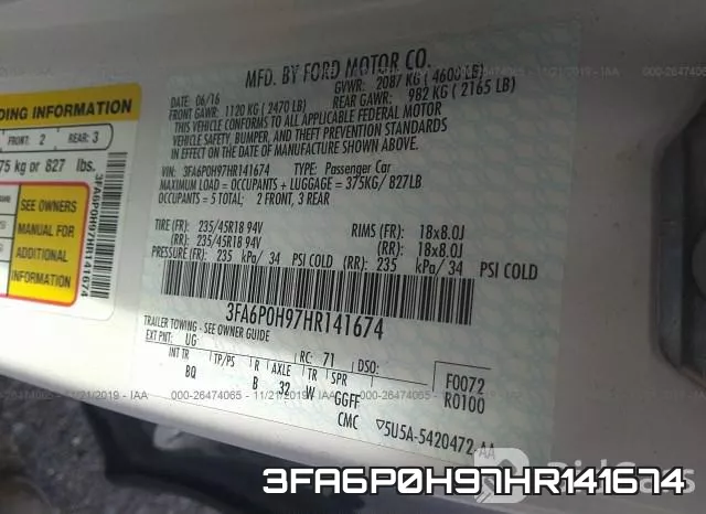 3FA6P0H97HR141674 фото 10