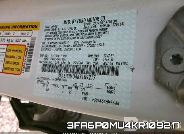 3FA6P0MU4KR109217 фото 10