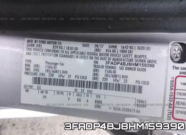 3FADP4BJ8HM159390 фото 10