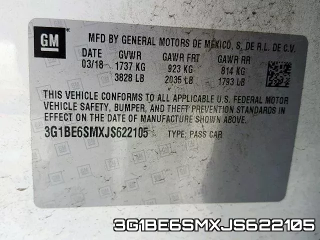 3G1BE6SMXJS622105 фото 2