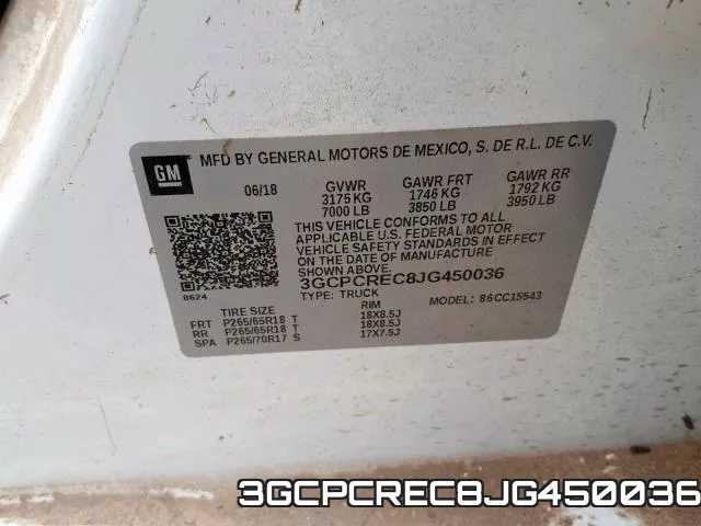 3GCPCREC8JG450036 фото 2