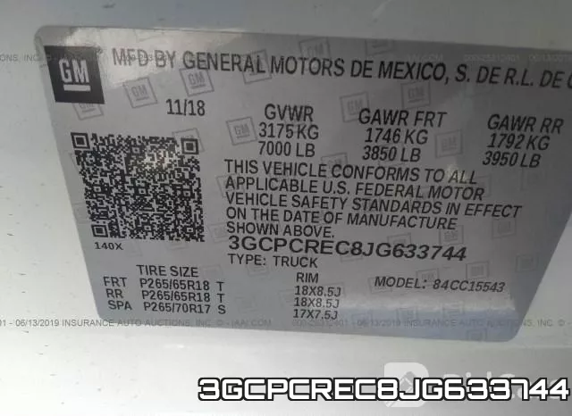 3GCPCREC8JG633744 фото 9