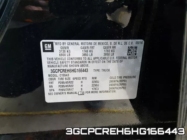 3GCPCREH6HG166443 фото 2