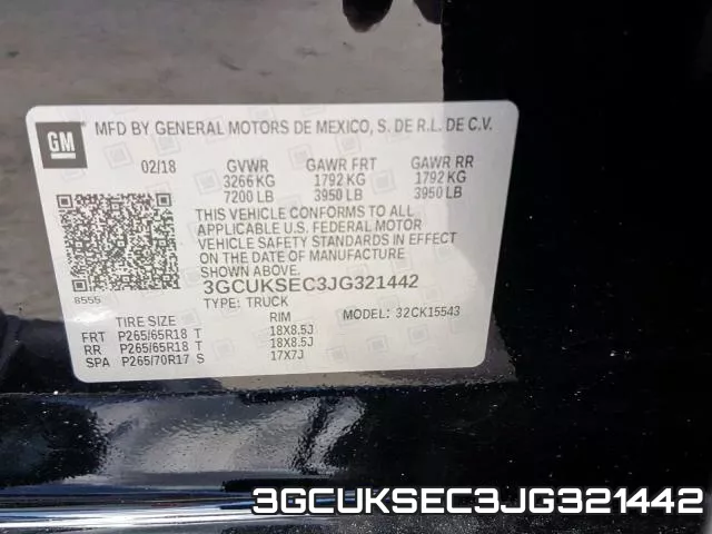 3GCUKSEC3JG321442 фото 2