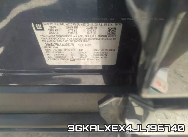3GKALXEX4JL196740 фото 10
