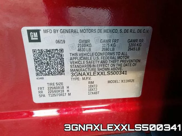 3GNAXLEXXLS500341 фото 2