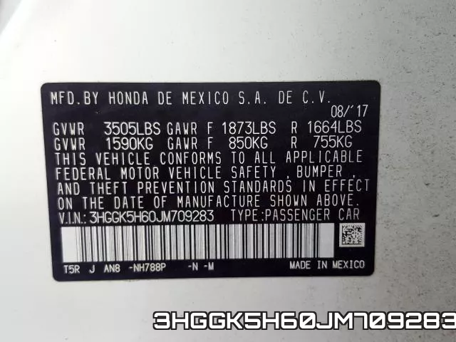 3HGGK5H60JM709283 фото 2