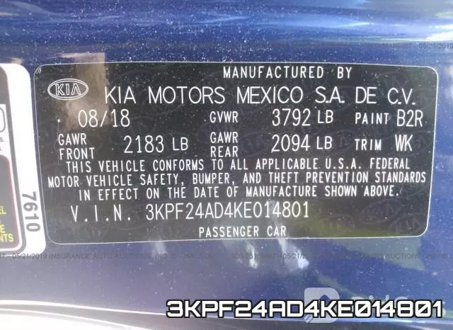 3KPF24AD4KE014801 фото 10