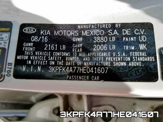 3KPFK4A77HE041607 фото 2