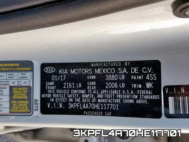 3KPFL4A70HE117701 фото 2