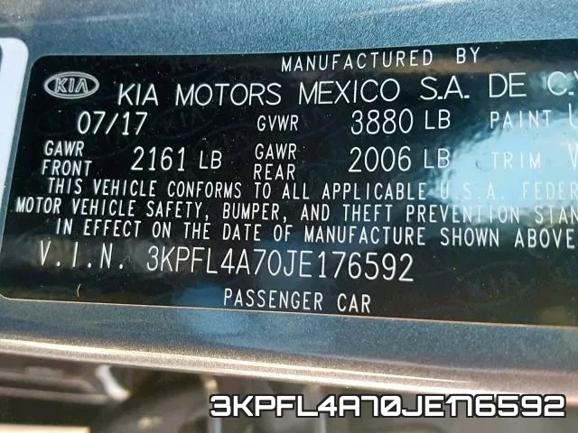 3KPFL4A70JE176592 фото 2