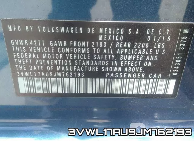 3VWL17AU9JM762193 фото 10