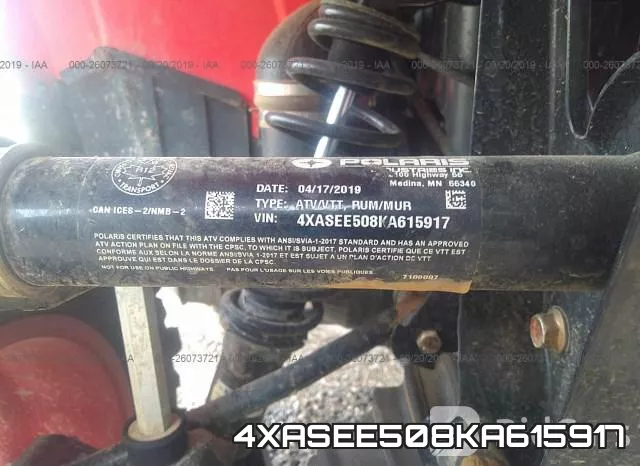 4XASEE508KA615917 фото 2