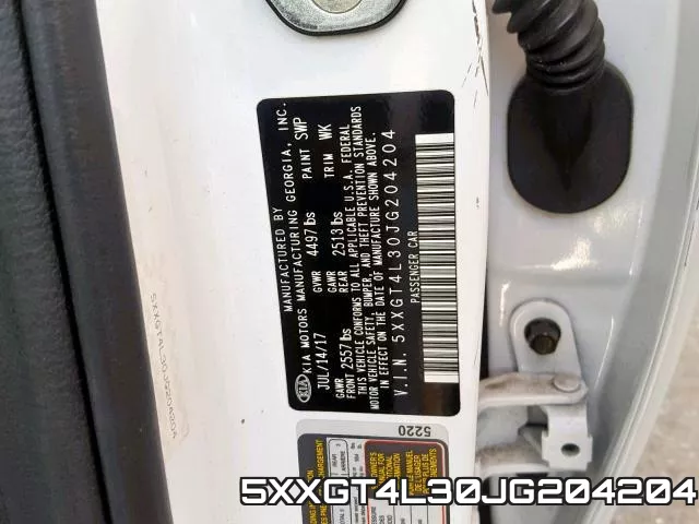 5XXGT4L30JG204204 фото 2