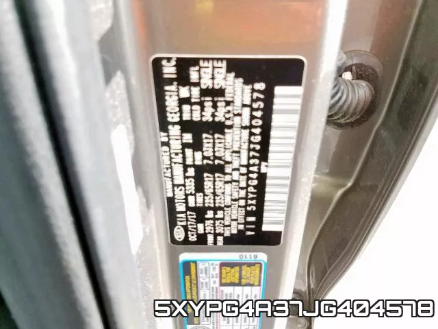 5XYPG4A37JG404578 фото 2
