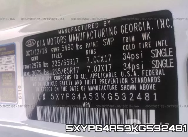 5XYPG4A53KG532481 фото 9
