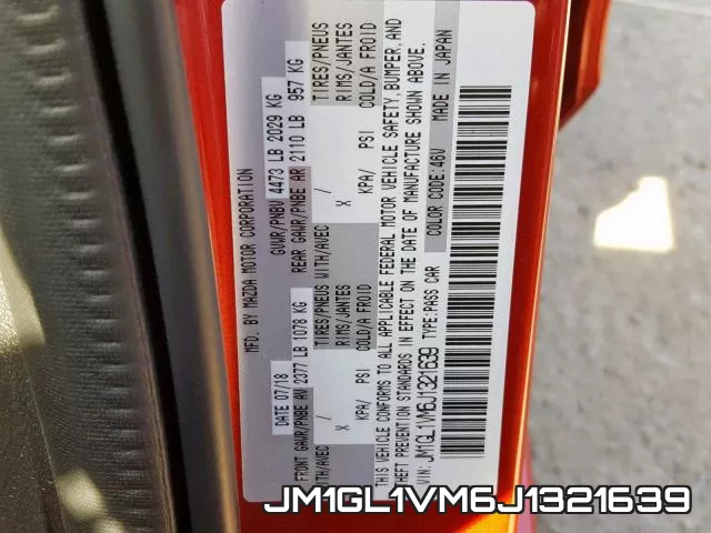 JM1GL1VM6J1321639 фото 2