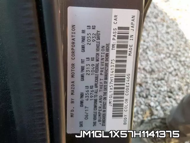 JM1GL1X57H1141375 фото 2