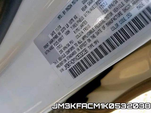 JM3KFACM1K0532038 фото 2