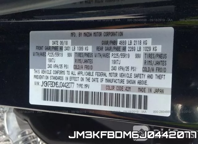 JM3KFBDM6J0442077 фото 9