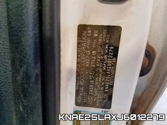 KNAE25LAXJ6012279 фото 2