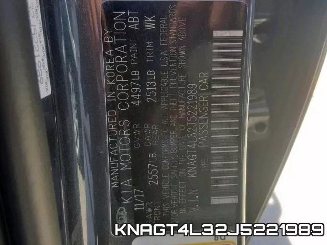 KNAGT4L32J5221989 фото 2