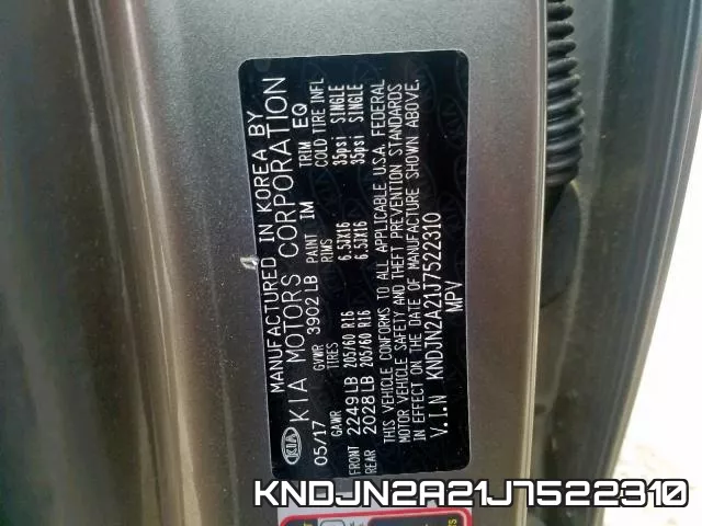 KNDJN2A21J7522310 фото 2