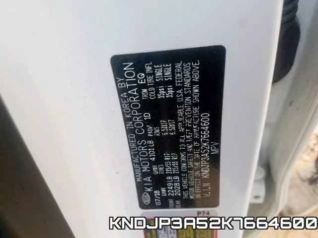 KNDJP3A52K7664600 фото 2