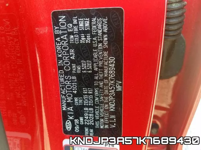 KNDJP3A57K7689430 фото 2