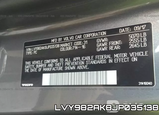 LVY982AK8JP035138 фото 10
