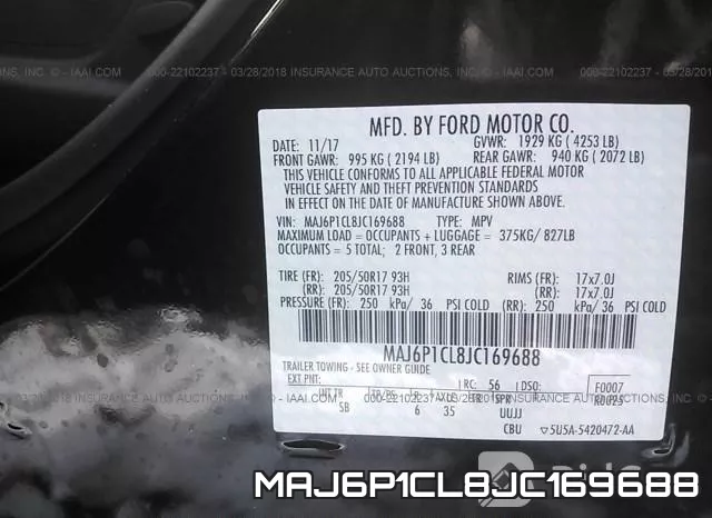 MAJ6P1CL8JC169688 фото 10
