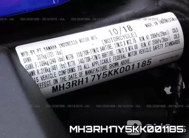 MH3RH17Y5KK001185 фото 2