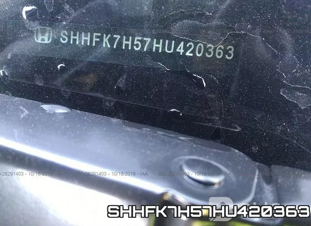 SHHFK7H57HU420363 фото 10