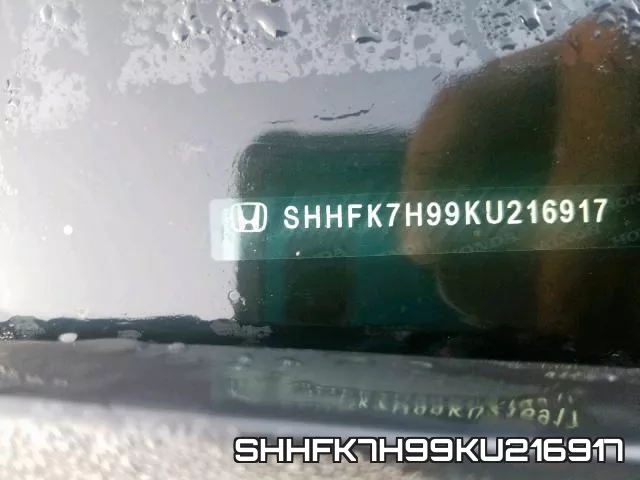 SHHFK7H99KU216917 фото 2