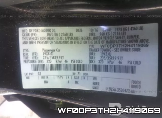 WF0DP3TH2H4119069 фото 10