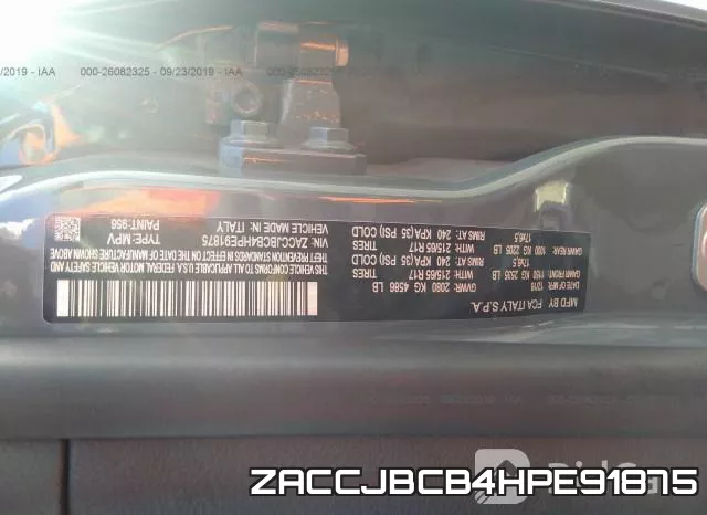 ZACCJBCB4HPE91875 фото 10