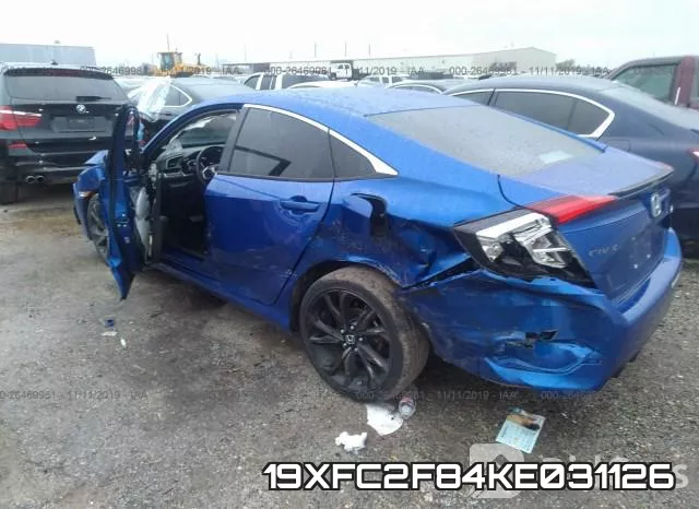 19XFC2F84KE031126 фото 4