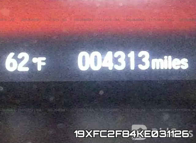 19XFC2F84KE031126 фото 8