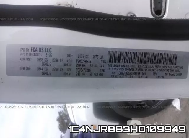1C4NJRBB3HD109949 фото 10