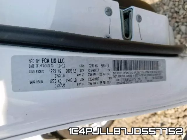 1C4PJLLB7JD557752 фото 2