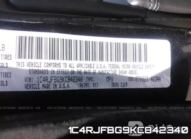 1C4RJFBG9KC842340 фото 10