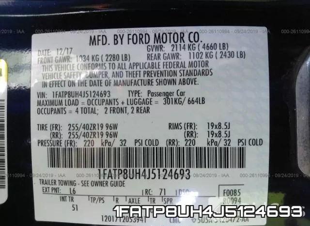1FATP8UH4J5124693 фото 10