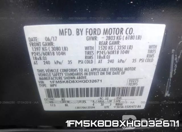 1FM5K8D8XHGD32671 фото 10