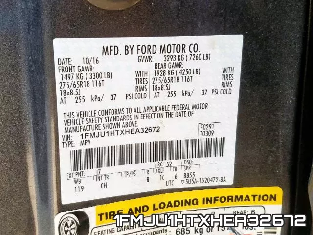 1FMJU1HTXHEA32672 фото 2