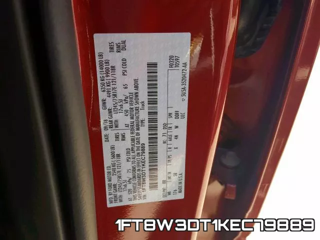 1FT8W3DT1KEC79889 фото 2