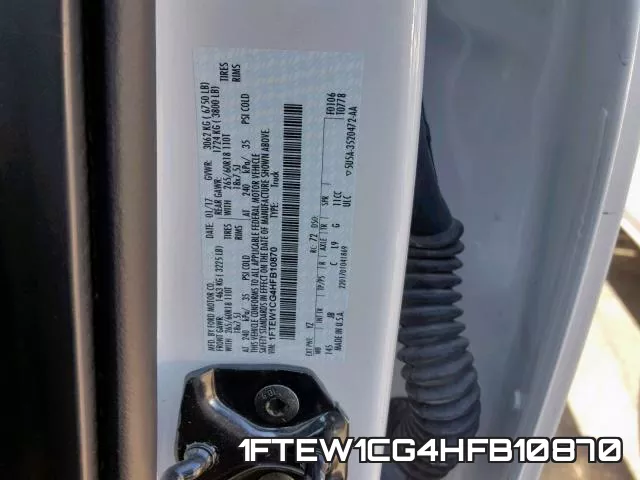 1FTEW1CG4HFB10870 фото 2