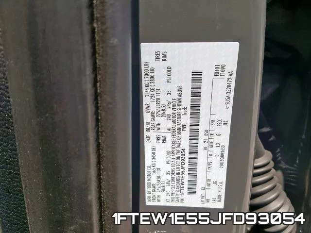 1FTEW1E55JFD93054 фото 2