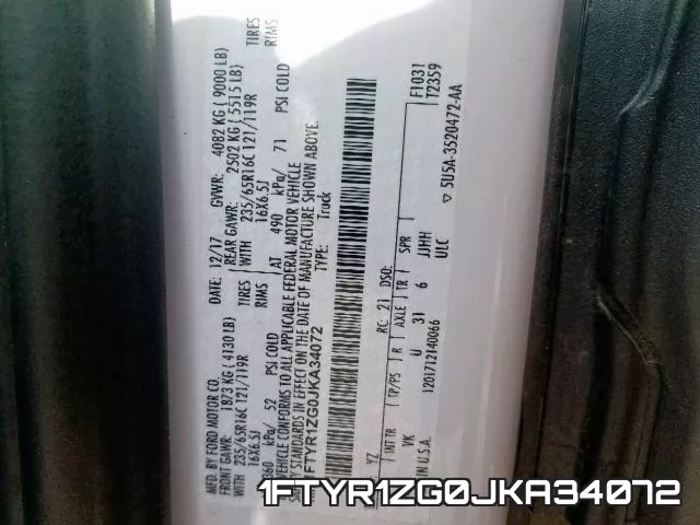 1FTYR1ZG0JKA34072 фото 2