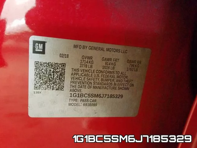 1G1BC5SM6J7185329 фото 2